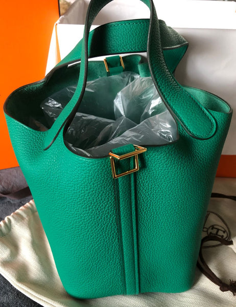 Hermès Picotin 18cm Vert Jade Taurillon Maurice GHW – The Luxury Shopper