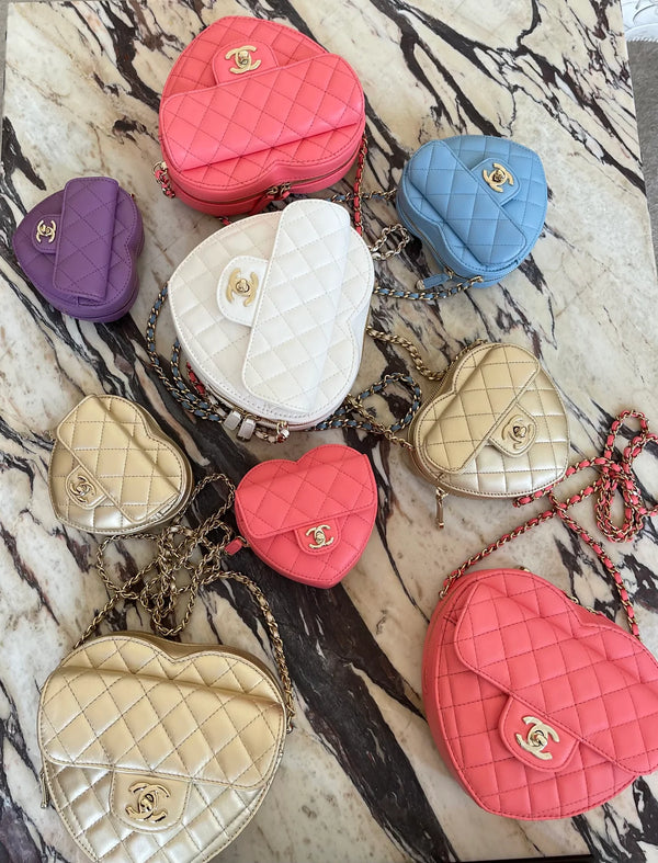 Chanel Heart Bag Sizing & Comparison