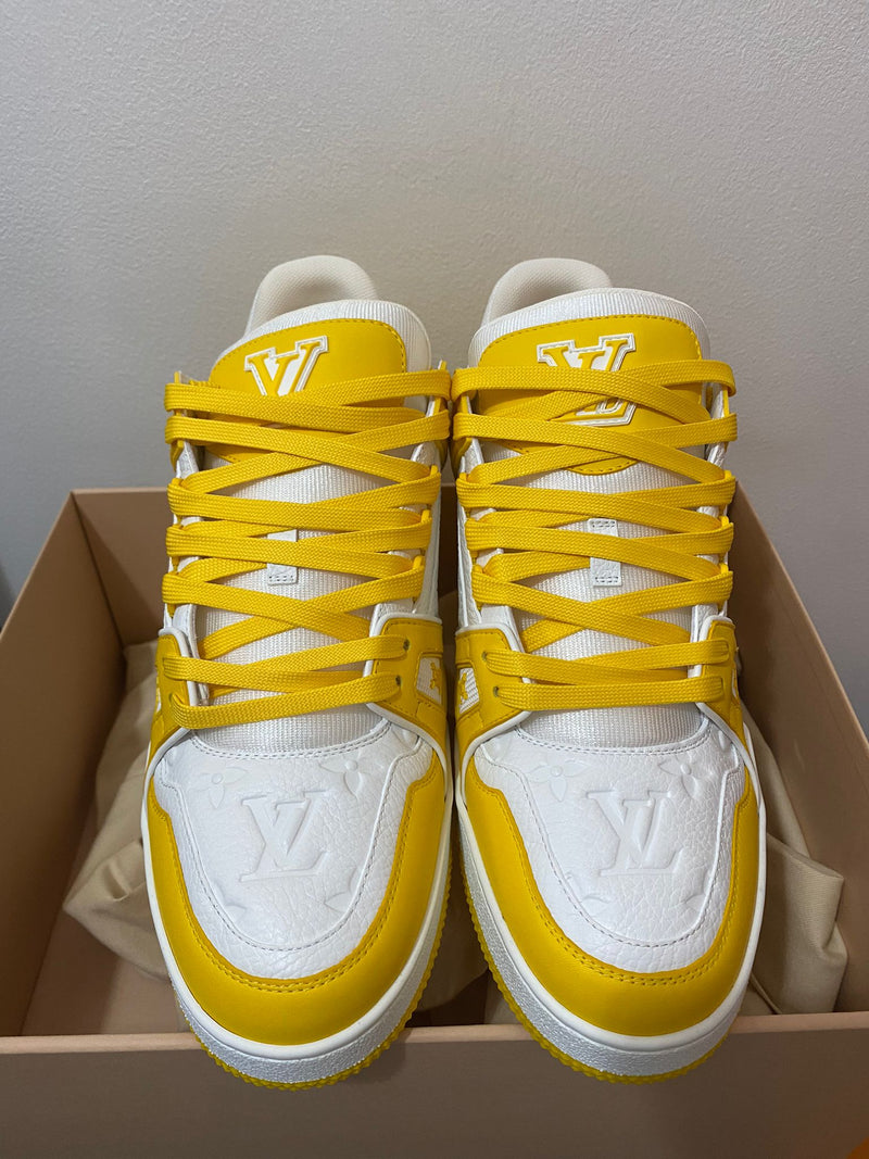 yellow lv sneakers