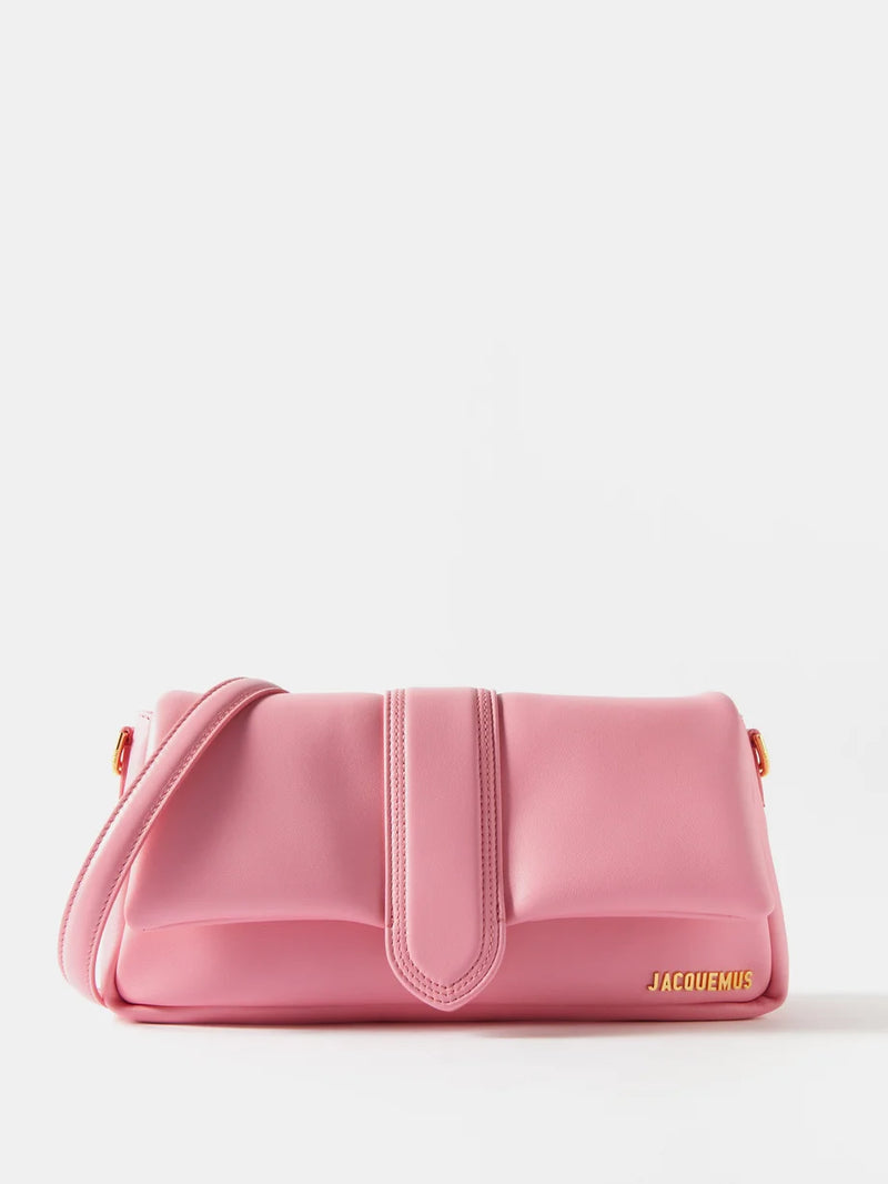 Jacquemus Bambimou Padded Leather Shoulder Bag (Pink)
