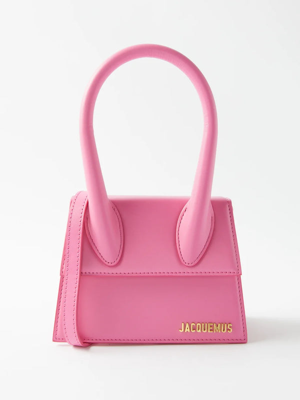 Jacquemus Chiquito Moyen Leather Handbag (Pink)