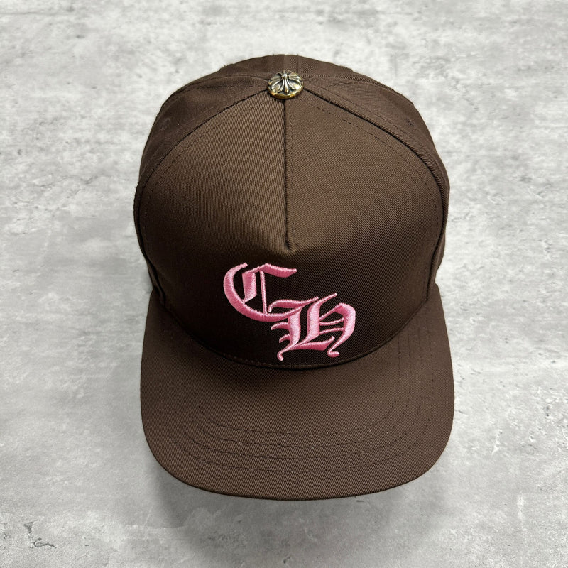 Chrome Hearts CH Logo Cap (Brown/Pink)