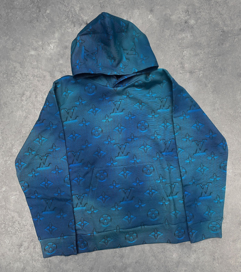 LOUIS VUITTON Printed Allover Hoodie Multico. Size Xs