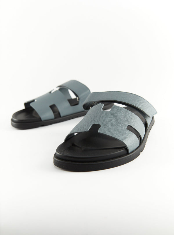Hermès Chypre Sandals (Gris Antarctique)