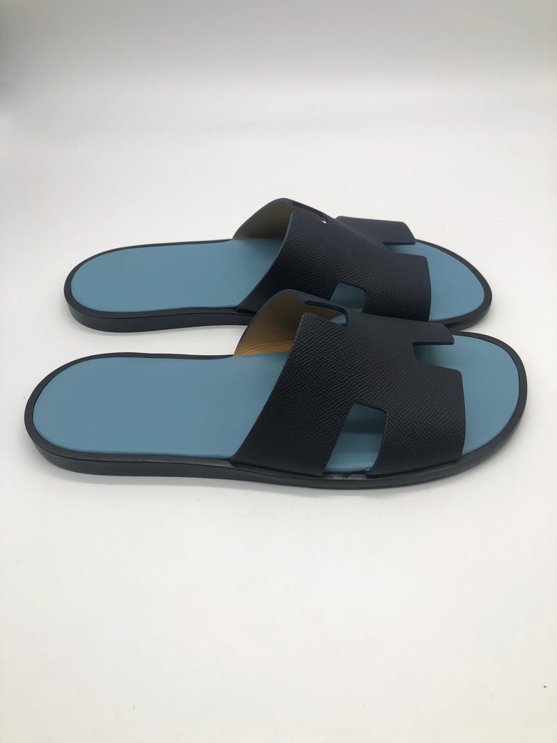 Hermès Izmir Sandals (Marine / Blue D'or)