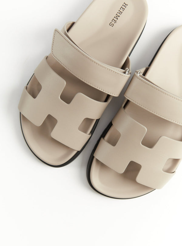 Hermès Chypre Sandals (Beige Mastic)
