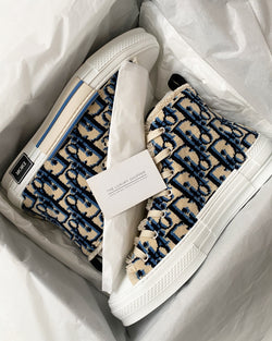 Dior B23 Oblique Tapestry High Top Sneakers