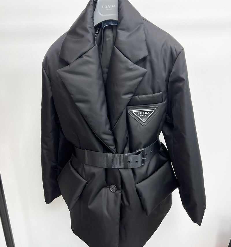 Prada Re-Nylon Gabardine Puffer Jacket
