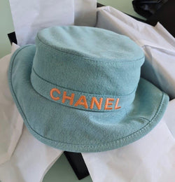 Chanel Bucket Hat (Blue/Orange)