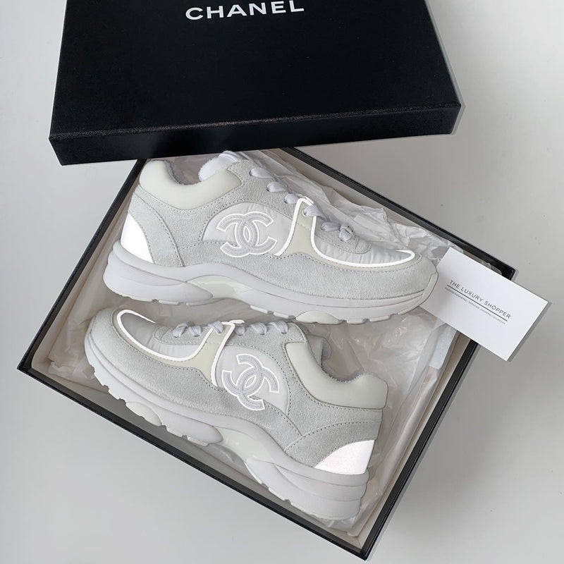 Chanel CC Logo Sneaker White (Reflective)