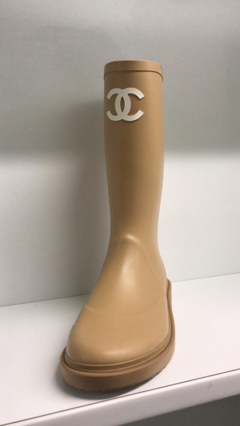 Chanel High Boots (Beige)