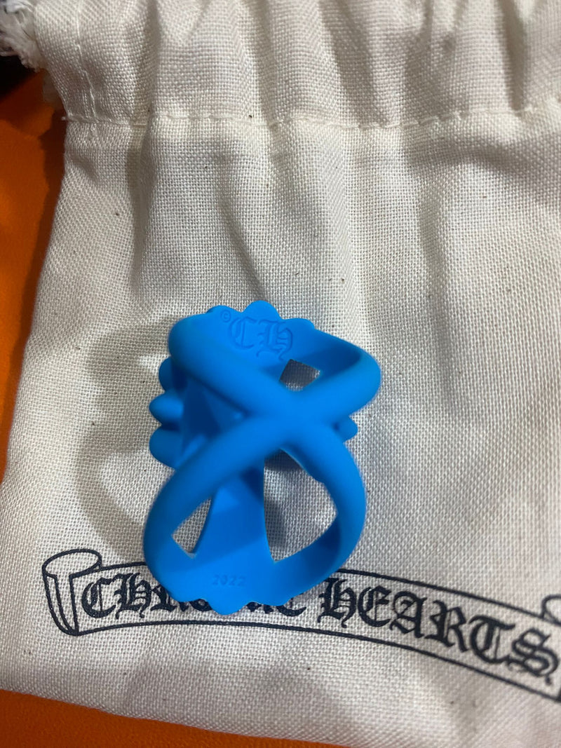 Chrome Hearts Silicone Cross Ring (Blue)