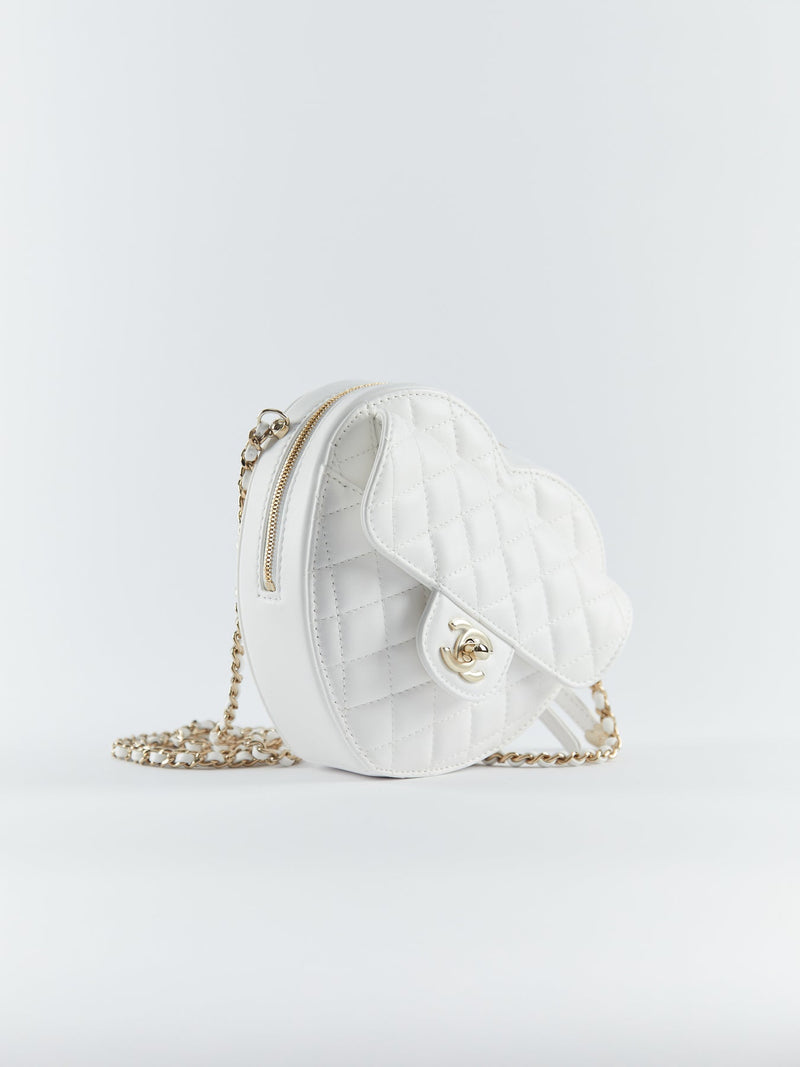 Chanel Heart Bag White (Large)