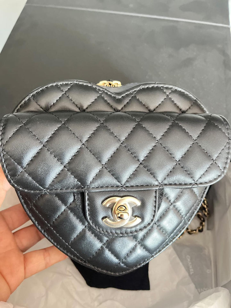 Chanel Heart Bag Black (Large)