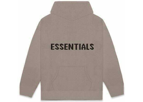Fear Of God ESSENTIALS Knit Hoodie Taupe