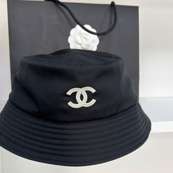 Chanel CC Bucket Hat (Black/White)