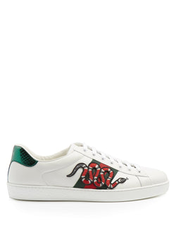 Gucci Ace Snake Low Top Leather Sneakers