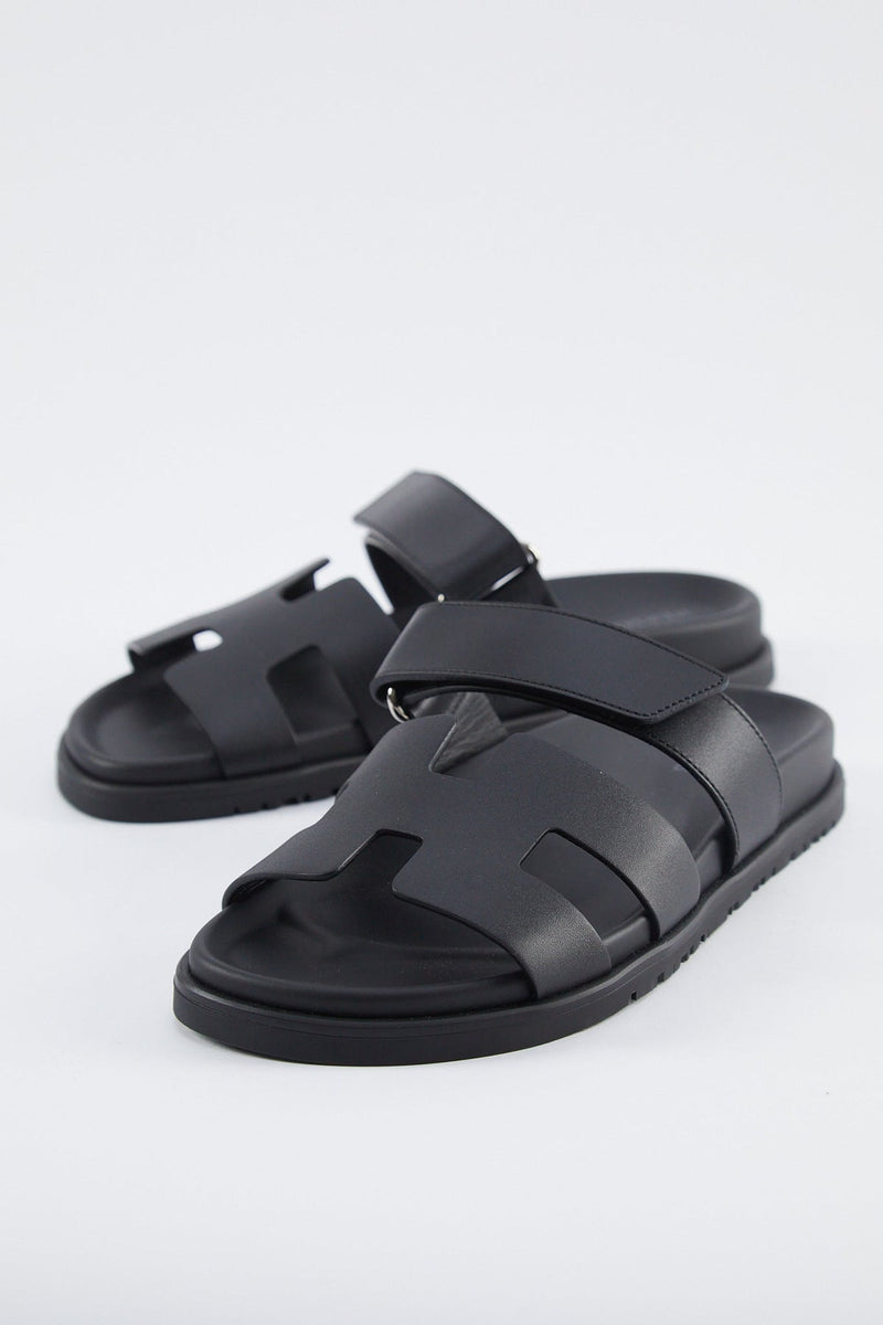 Hermès Chypre Sandals (Black)