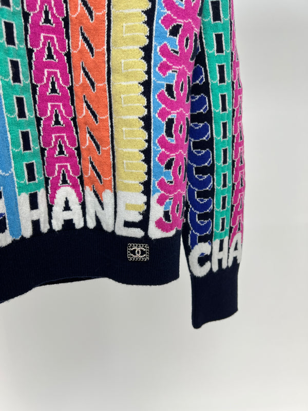 Chanel CC Chanel Logo Sweater Multi Coloured