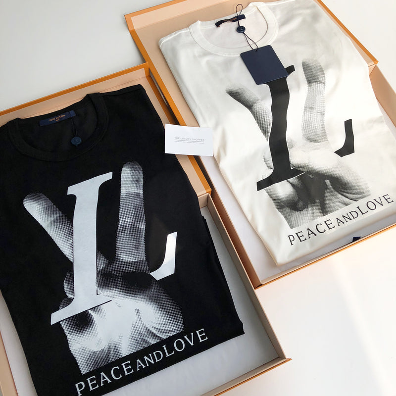 AUTHENTICATE THIS LV PEACE & LOVE T-SHIRT