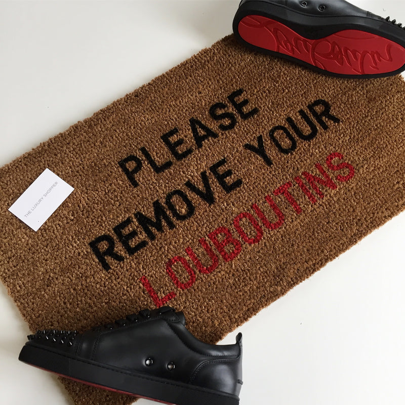 Please Remove Your Louboutins Doormat (Red)
