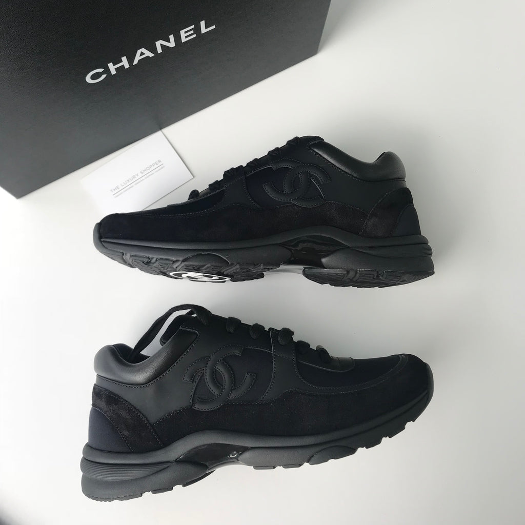 Chanel CC Logo Runner Triple Black – The Luxury Shopper