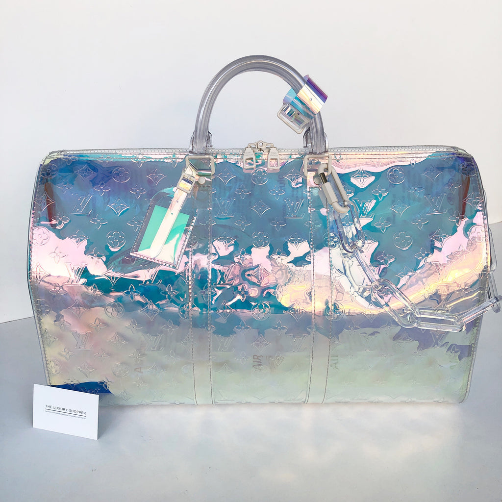 Louis Vuitton Virgil Abloh Iridescent Prism Monogram PVC Keepall  Bandoulière 50 White Hardware, 2019 Available For Immediate Sale At  Sotheby's