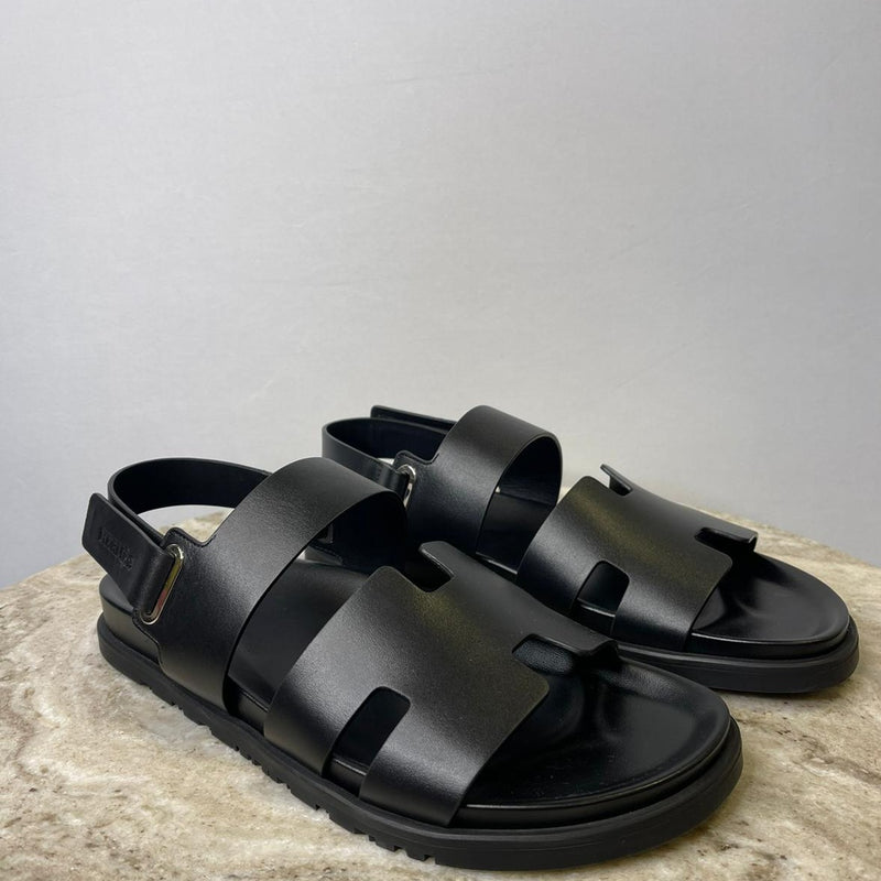Hermès Takara Sandals (Black)