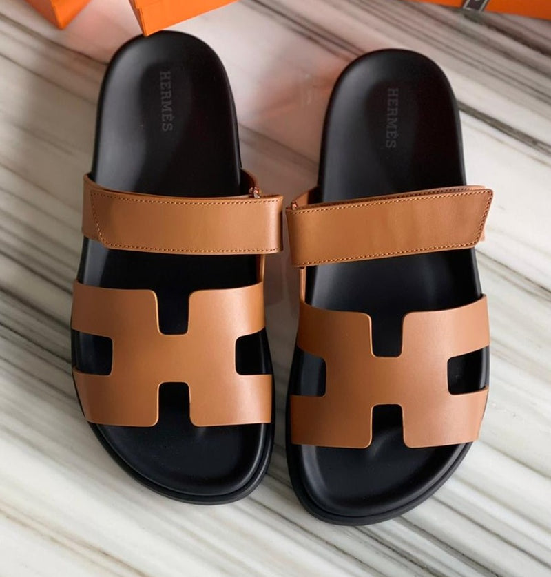 Hermès Chypre Sandals Tan Leather Naturel – The Luxury Shopper