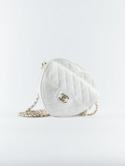Chanel Heart Bag White (Large)