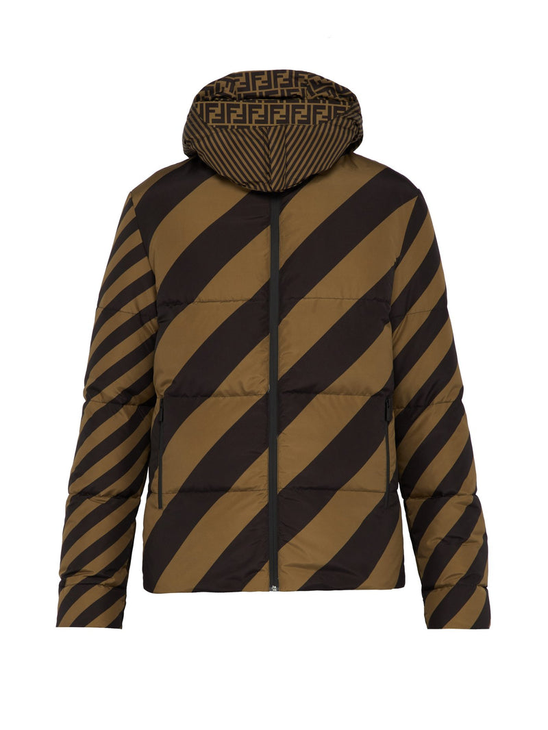 Fendi FF Reversible Striped Jacket
