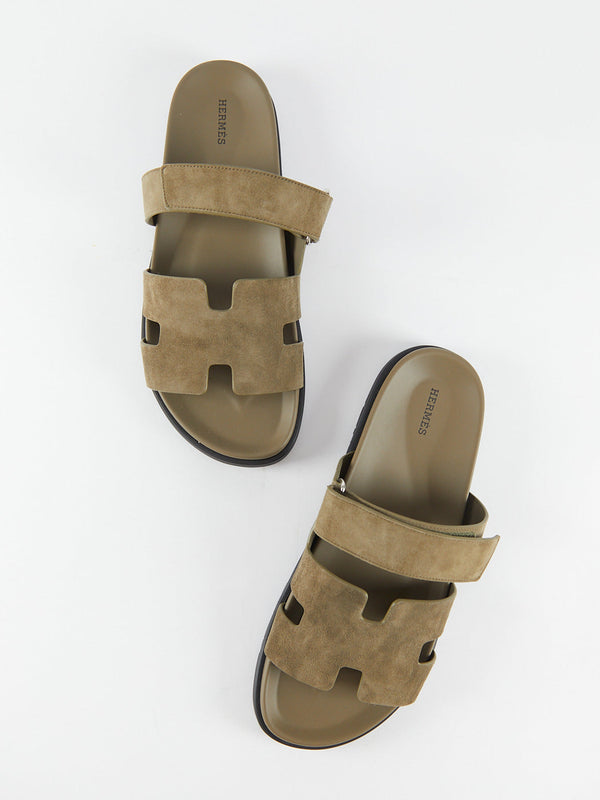 Hermès Chypre Sandals Khaki (Vert Toundra)