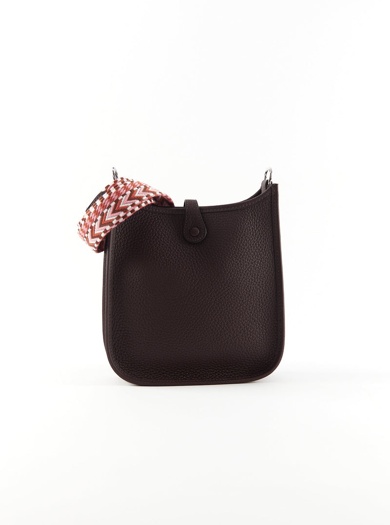 Hermes mini Evelyne rouge sellier, Women's Fashion, Bags & Wallets