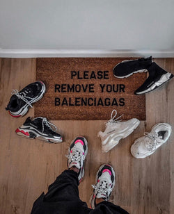 Please Remove Your Balenciagas Doormat