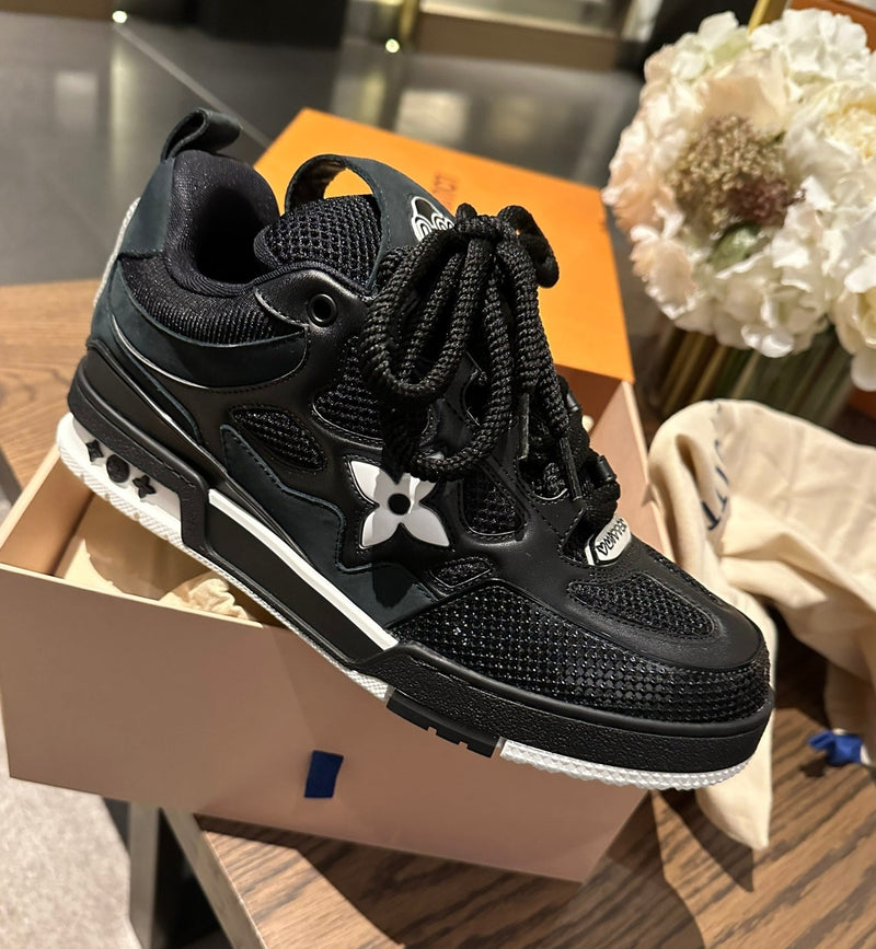 Louis Vuitton LV Trainer Sneaker Monogram Denim Black – The Luxury Shopper