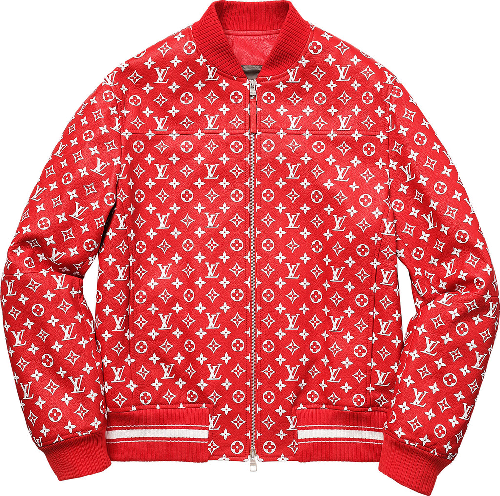 Supreme Red And White 2014 Varsity Jacket - William Jacket