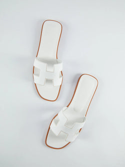 Hermès Oran Sandals (White)